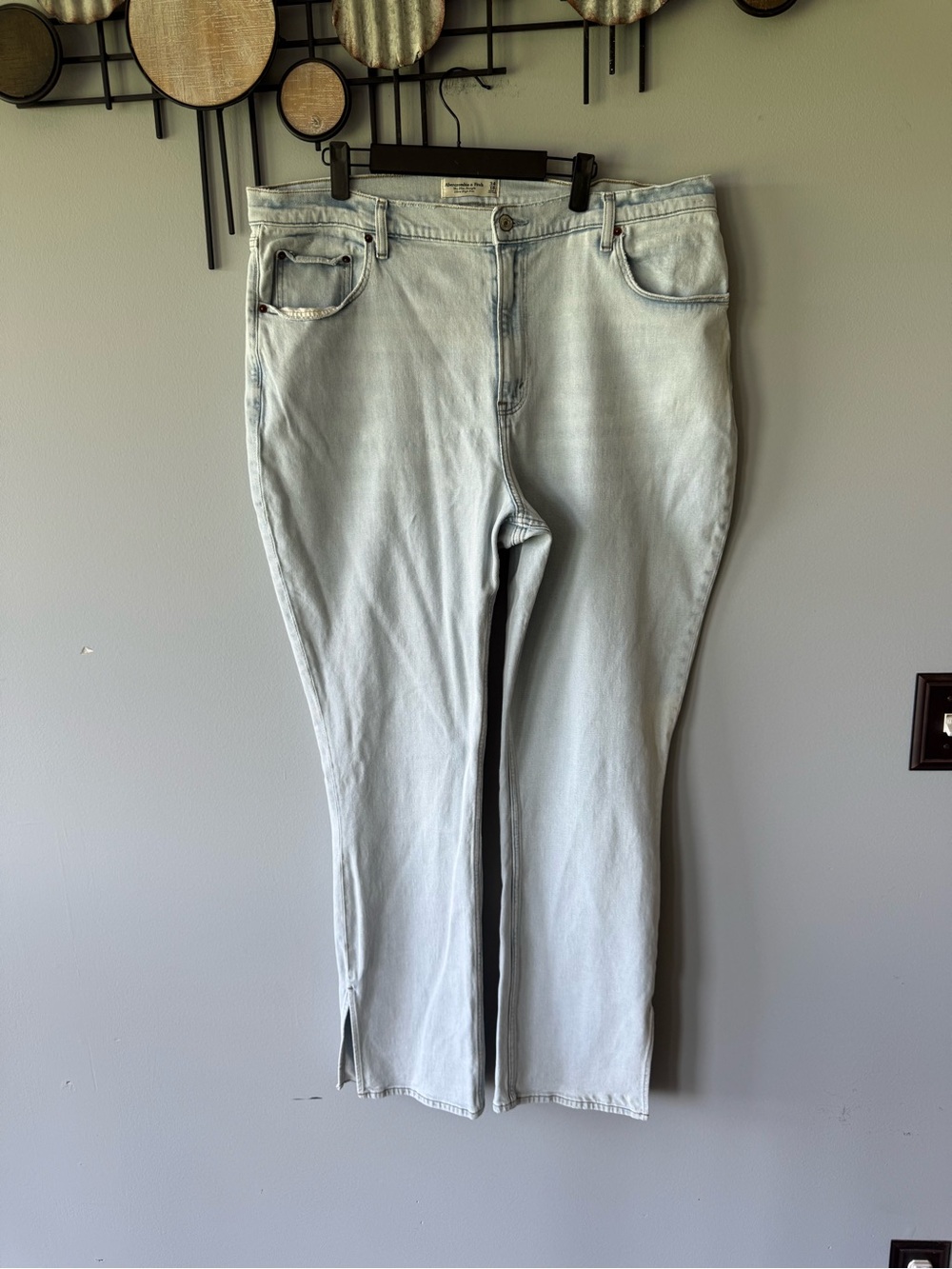 Abercrombie & Fitch Light Blue Straight Leg Jeans